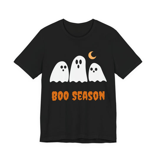 Boo Season Tee — Cute Ghost Halloween T‑Shirt