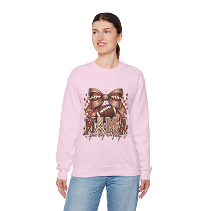 Mama Football Sweatshirt – 'Mama Game Day Ready' Cozy Crewneck