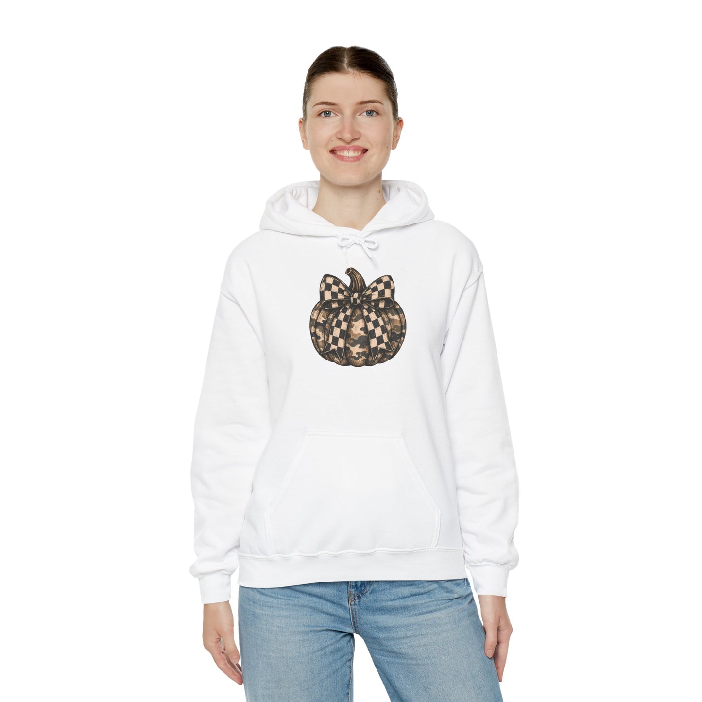 Checkerboard Pumpkin Hoodie