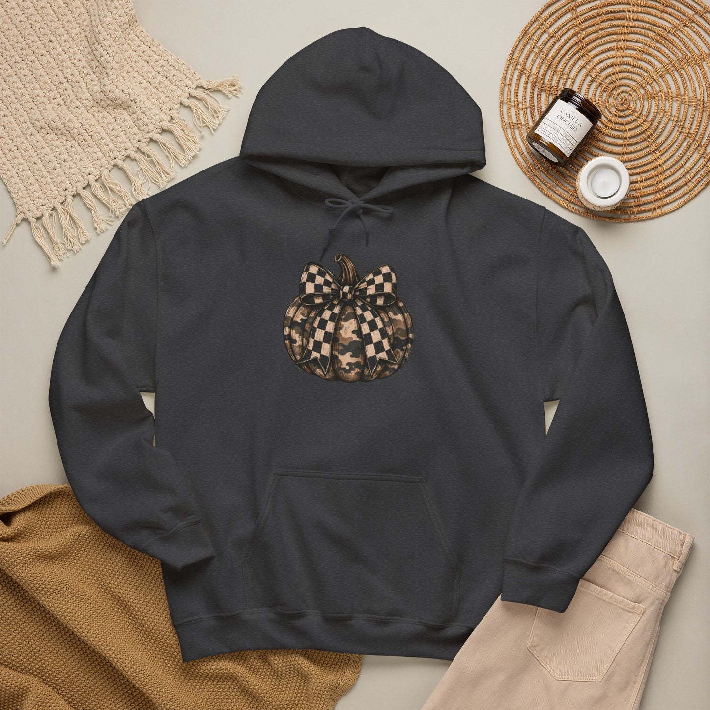 Checkerboard Pumpkin Hoodie