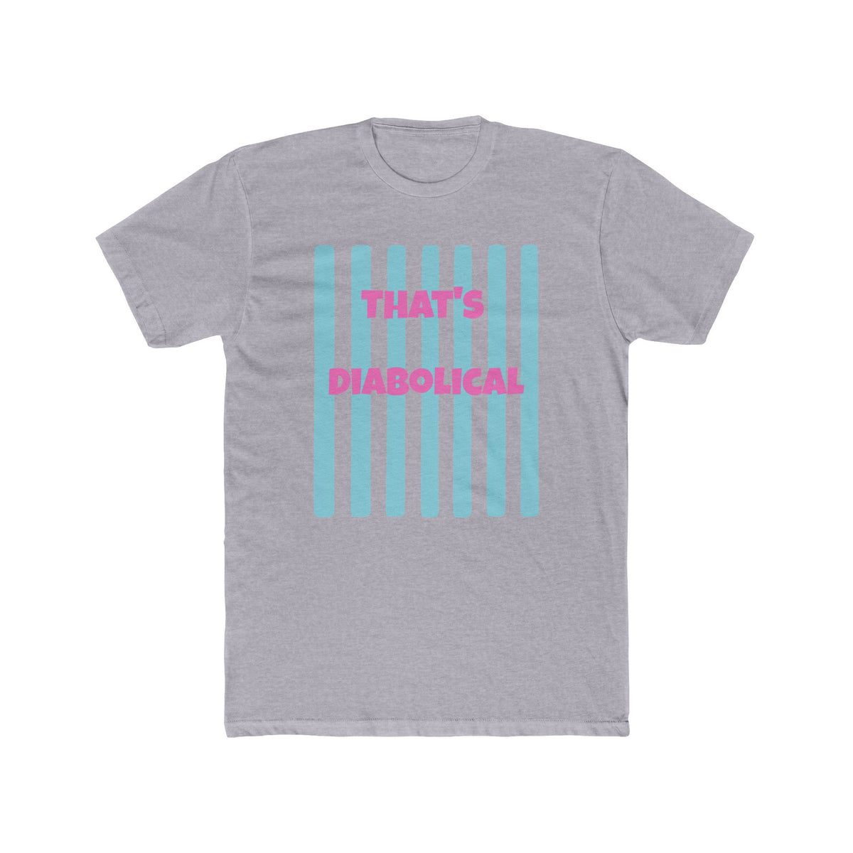 "That's Diabolical" Striped Graphic Tee