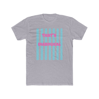 "That's Diabolical" Striped Graphic Tee