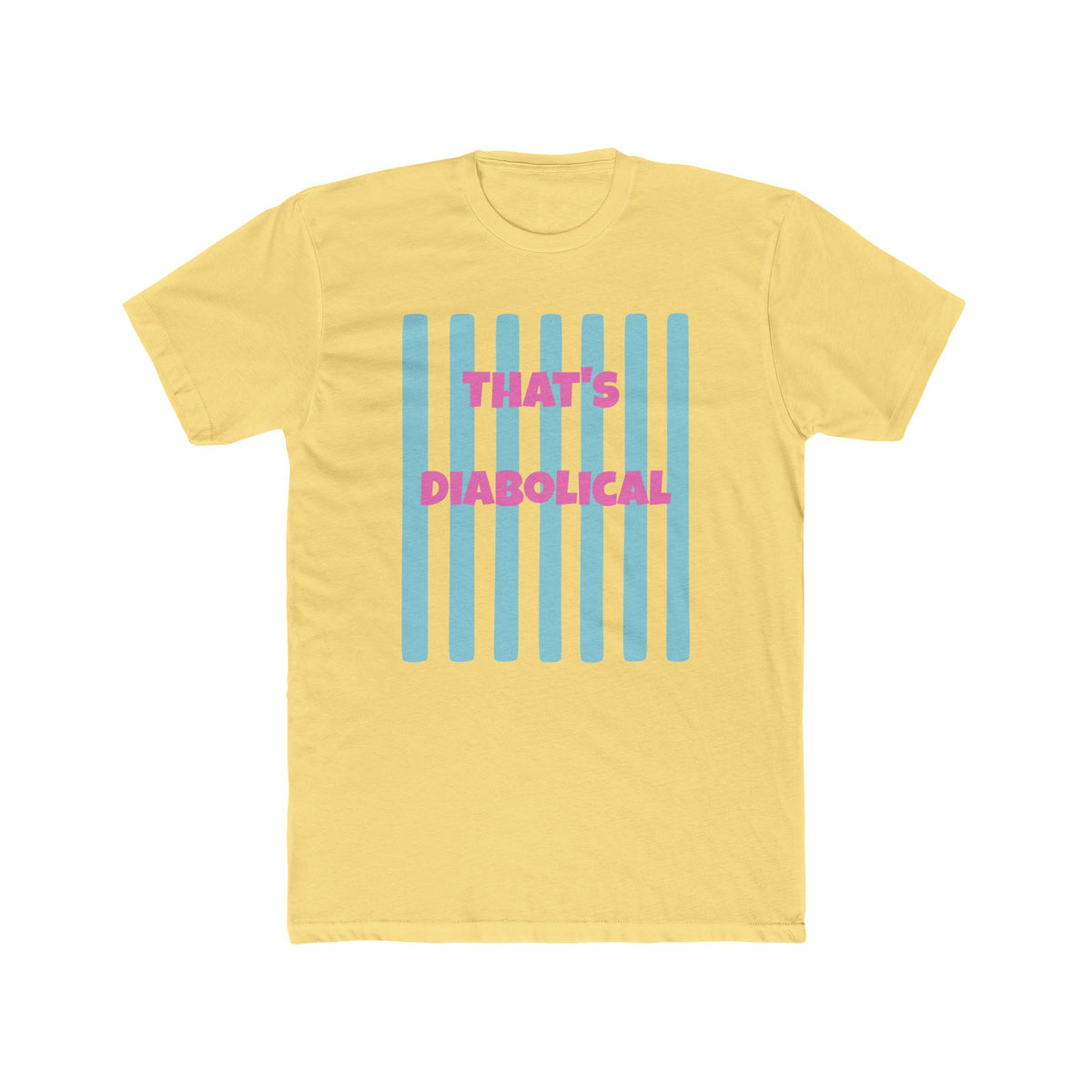 "That's Diabolical" Striped Graphic Tee