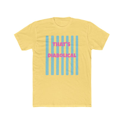 "That's Diabolical" Striped Graphic Tee