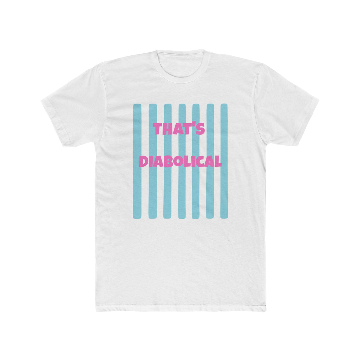 "That's Diabolical" Striped Graphic Tee