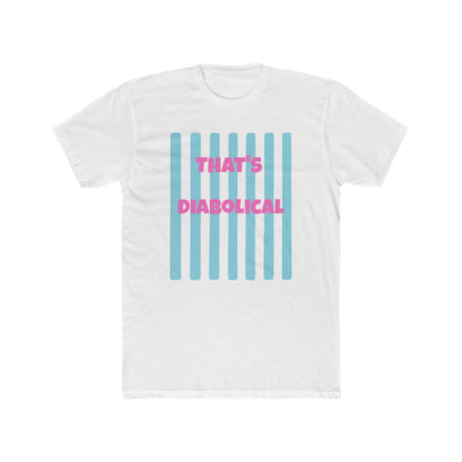 "That's Diabolical" Striped Graphic Tee