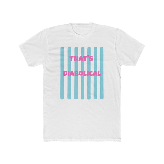 "That's Diabolical" Striped Graphic Tee