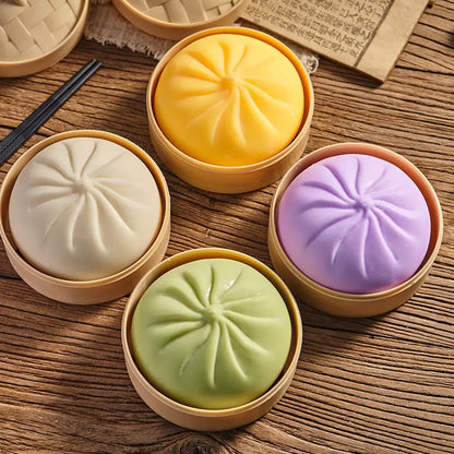 Colorful Dumpling Squishes Stress Balls Fidget Sensory Toys 