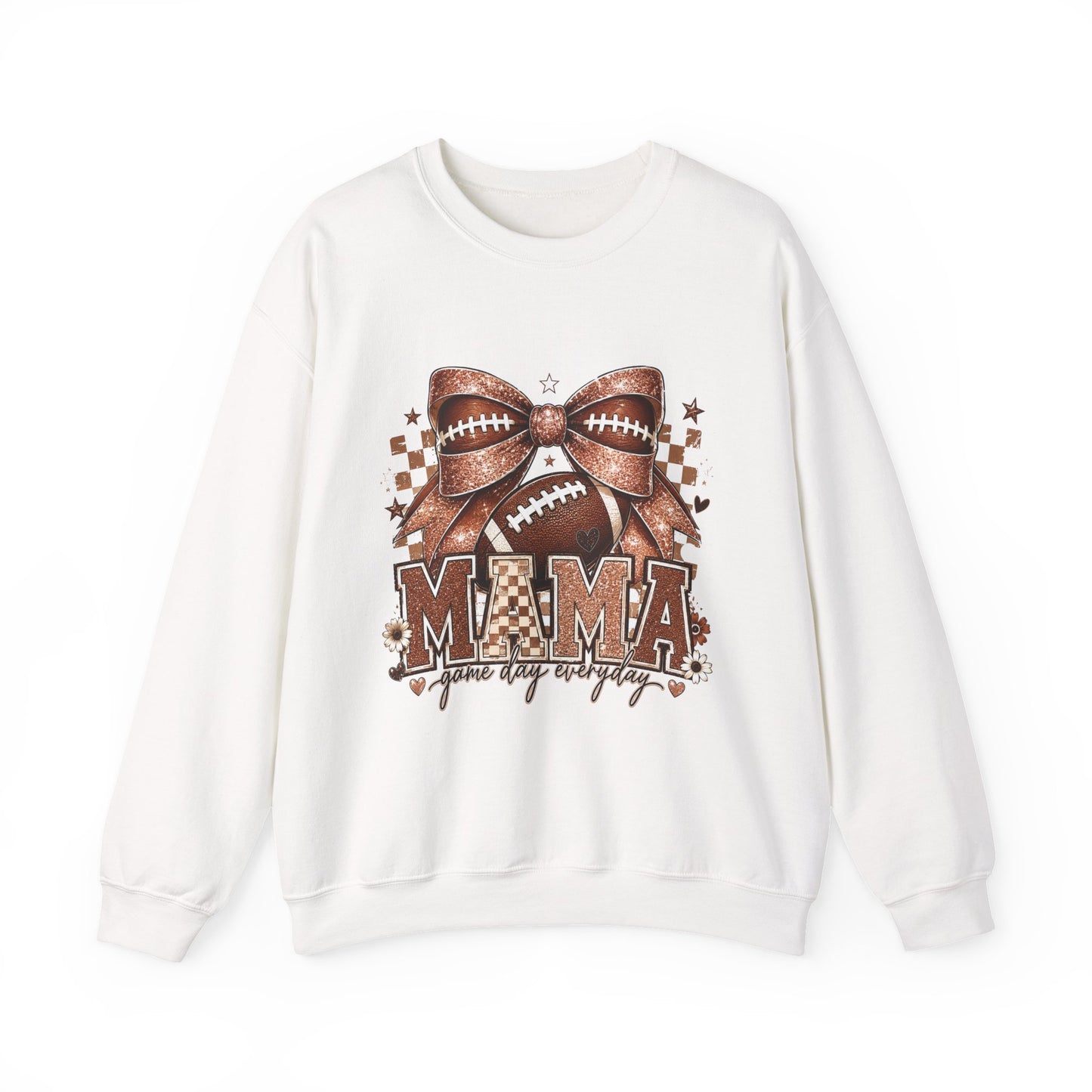 Mama Football Sweatshirt – 'Mama Game Day Ready' Cozy Crewneck