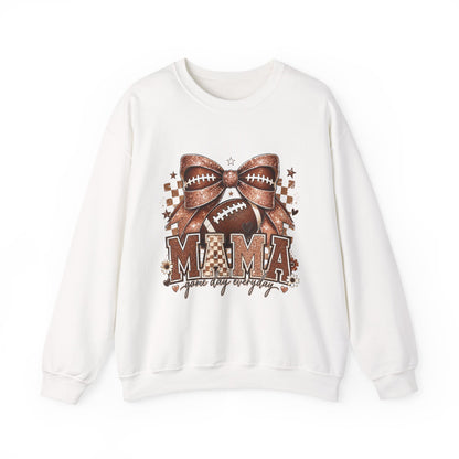 Mama Football Sweatshirt – 'Mama Game Day Ready' Cozy Crewneck