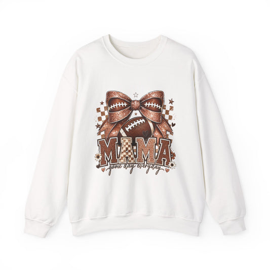 Mama Football Sweatshirt – 'Mama Game Day Ready' Cozy Crewneck