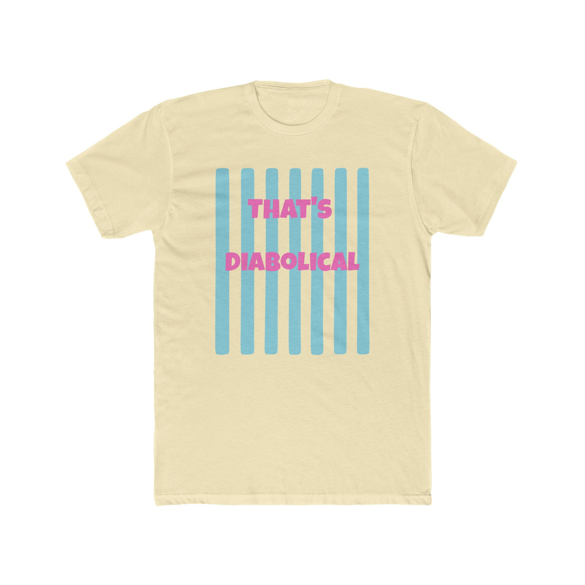 "That's Diabolical" Striped Graphic Tee