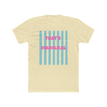 "That's Diabolical" Striped Graphic Tee
