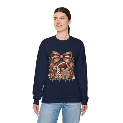 Mama Football Sweatshirt – 'Mama Game Day Ready' Cozy Crewneck