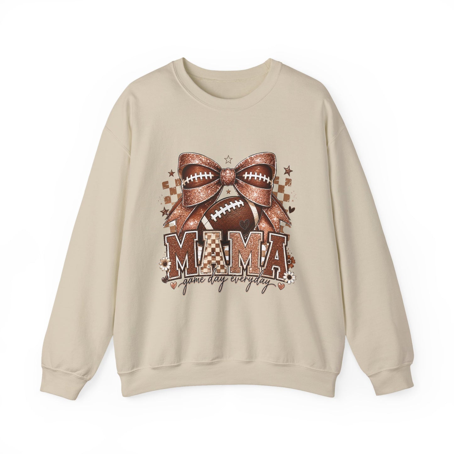 Mama Football Sweatshirt – 'Mama Game Day Ready' Cozy Crewneck