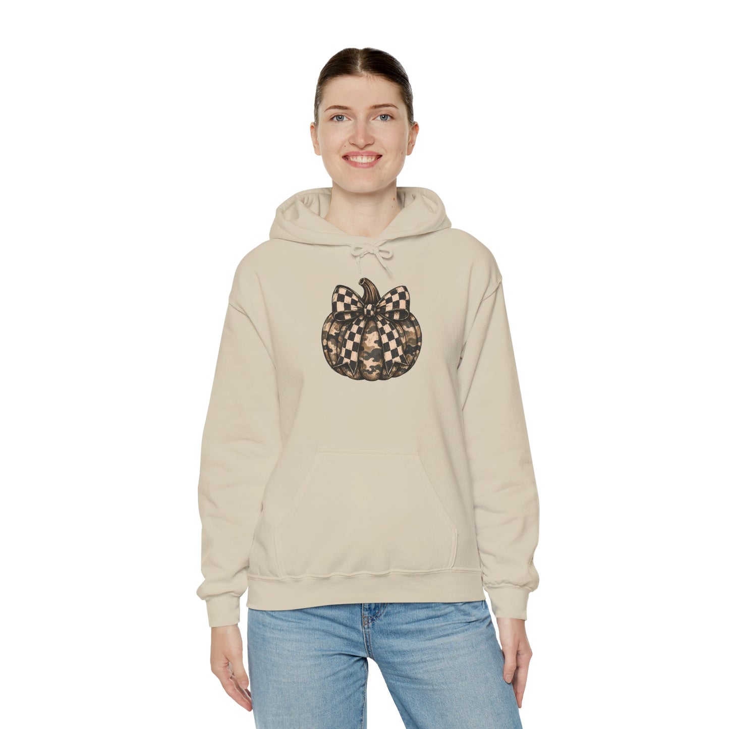 Checkerboard Pumpkin Hoodie