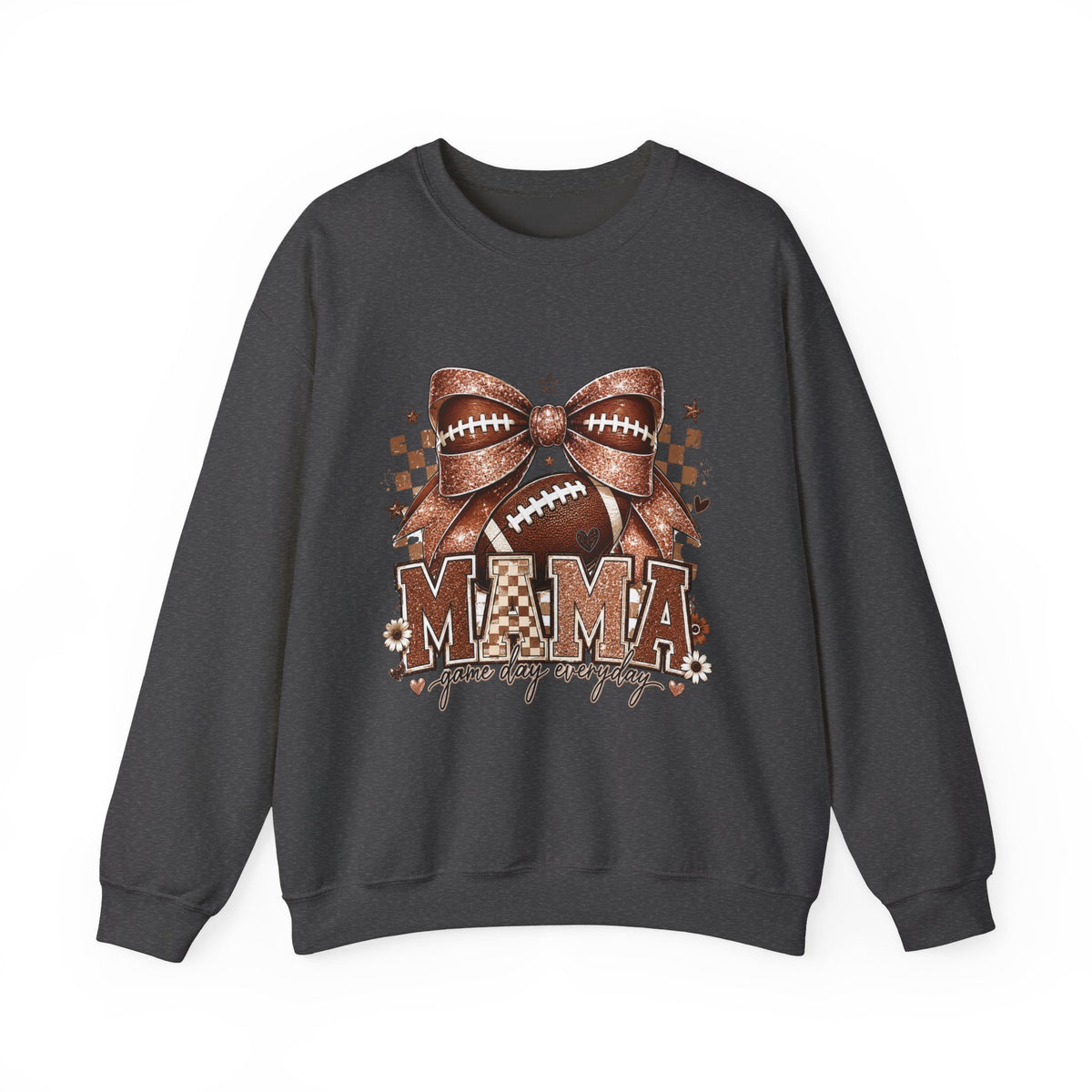 Mama Football Sweatshirt – 'Mama Game Day Ready' Cozy Crewneck