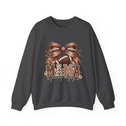 Mama Football Sweatshirt – 'Mama Game Day Ready' Cozy Crewneck