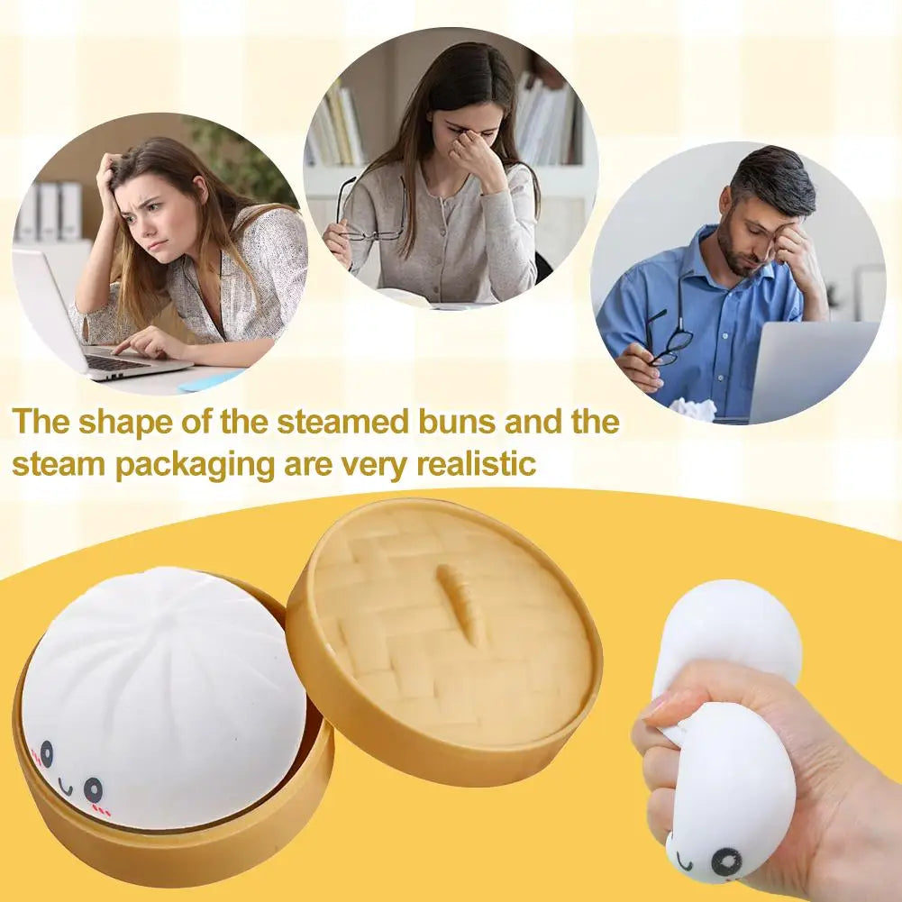 Colorful Dumpling Squishes Stress Balls Fidget Sensory Toys 