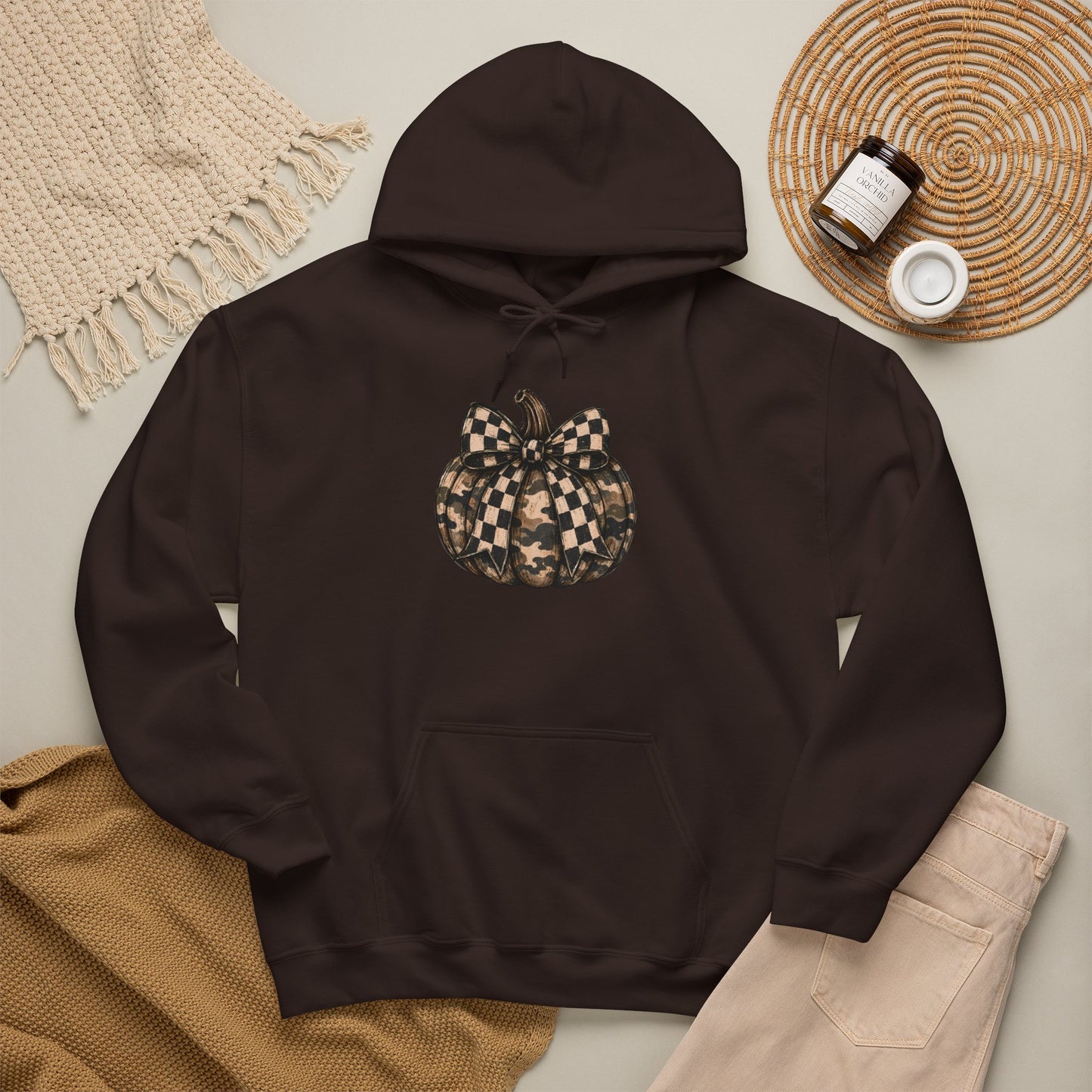 Checkerboard Pumpkin Hoodie