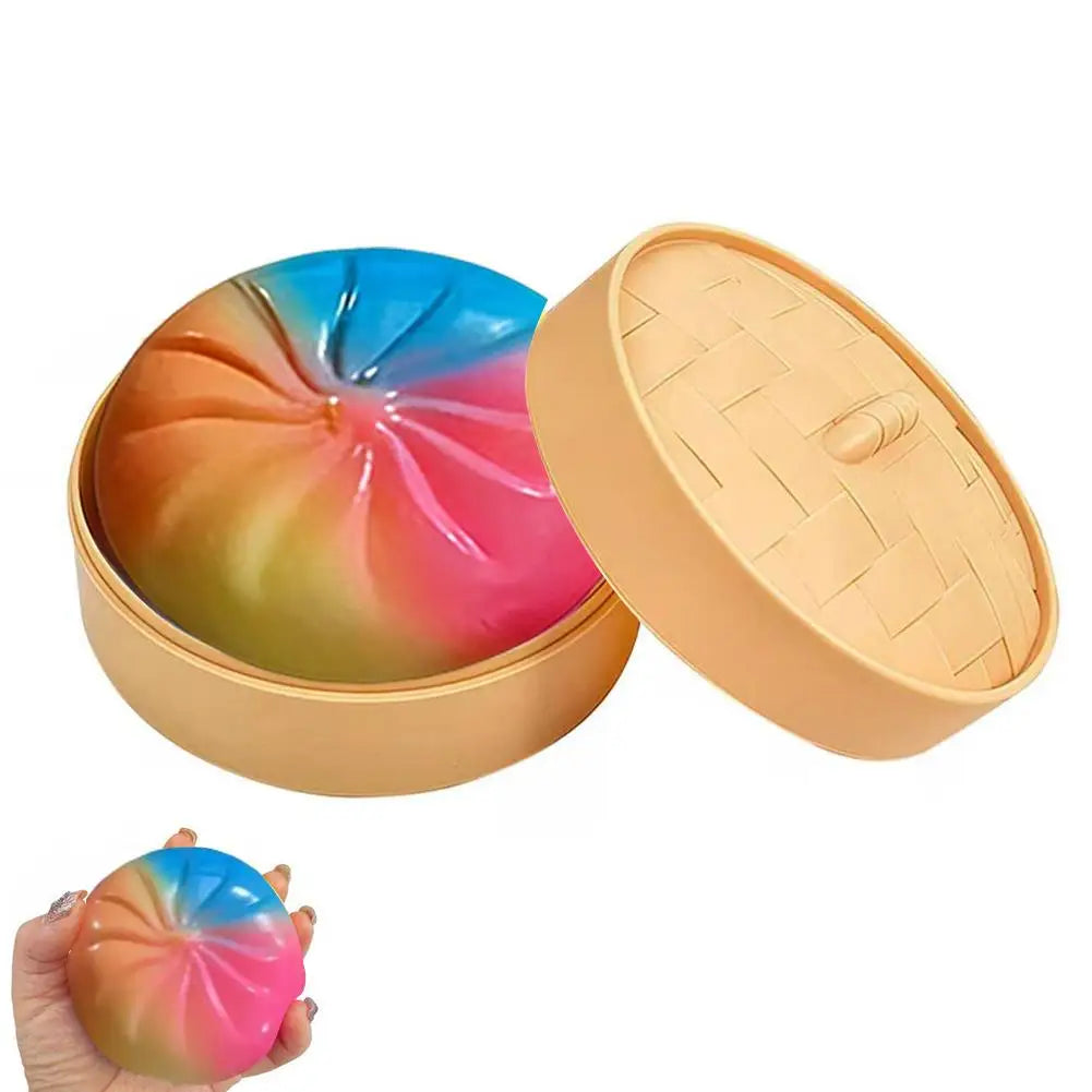 Colorful Dumpling Squishes Stress Balls Fidget Sensory Toys 