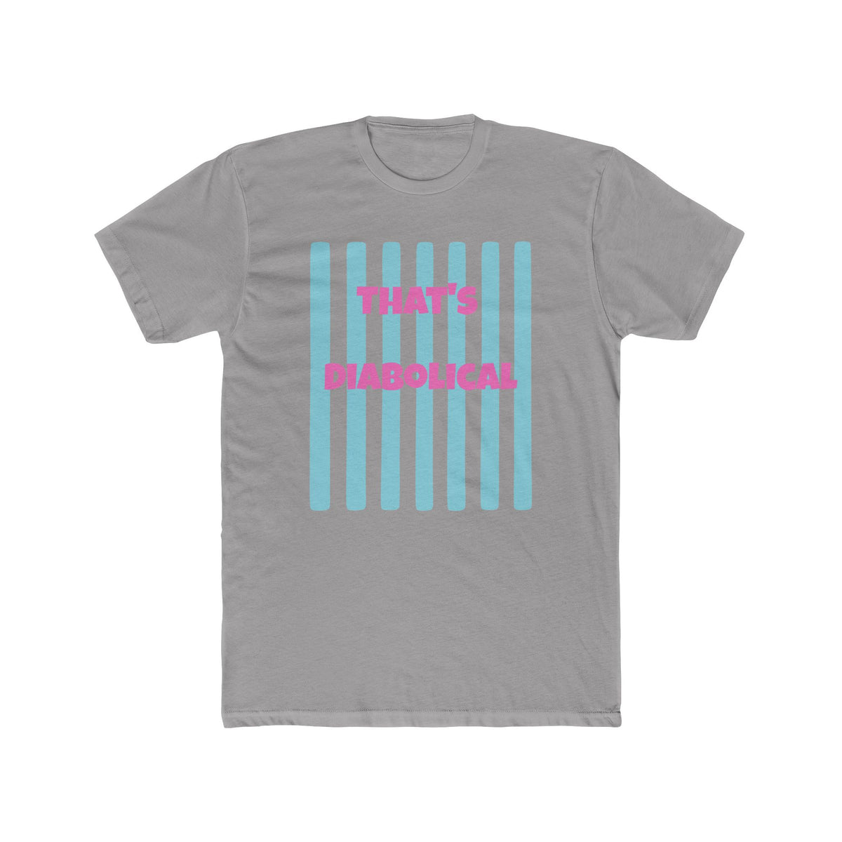 "That's Diabolical" Striped Graphic Tee
