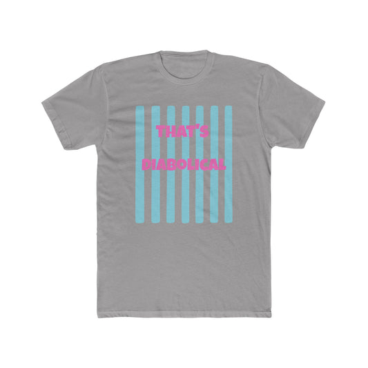 "That's Diabolical" Striped Graphic Tee