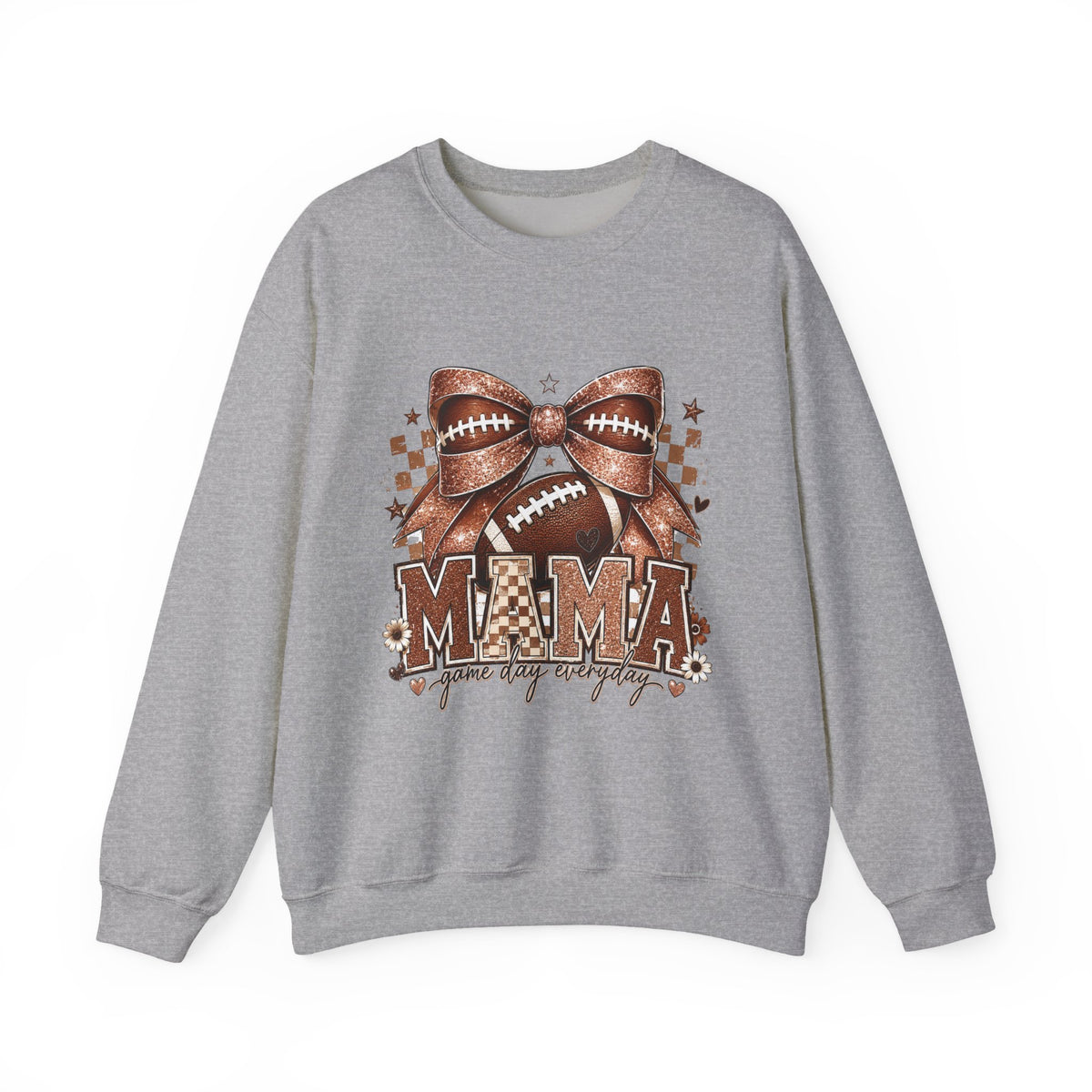 Mama Football Sweatshirt – 'Mama Game Day Ready' Cozy Crewneck