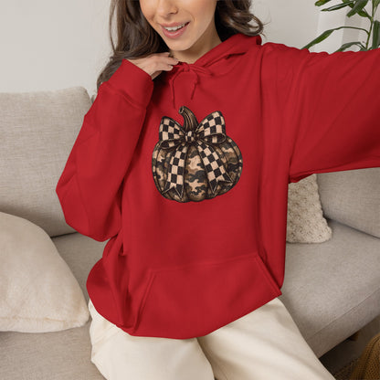 Checkerboard Pumpkin Hoodie
