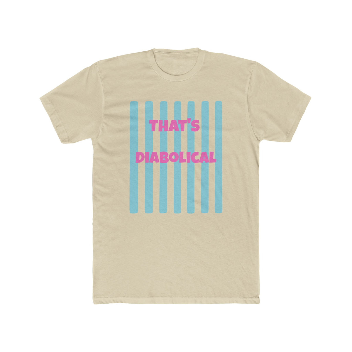 "That's Diabolical" Striped Graphic Tee