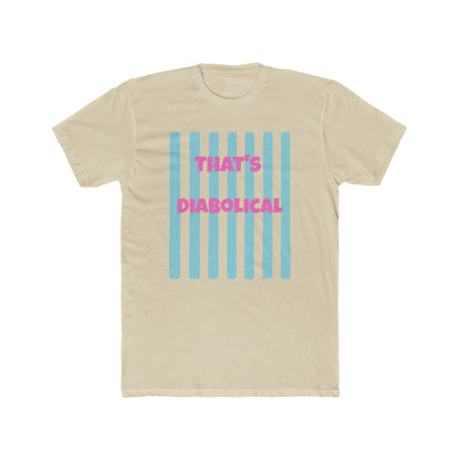 "That's Diabolical" Striped Graphic Tee