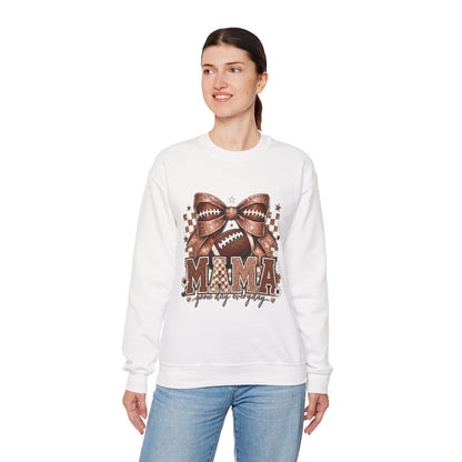 Mama Football Sweatshirt – 'Mama Game Day Ready' Cozy Crewneck